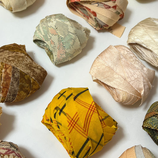 【送料込み】10m×10種ヤーンセット(計100m)| 黄色