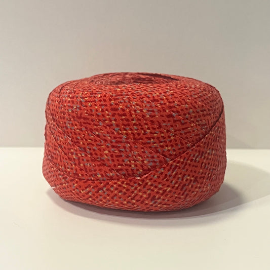 赤に細かい幾何学柄・交織(Y02508004)