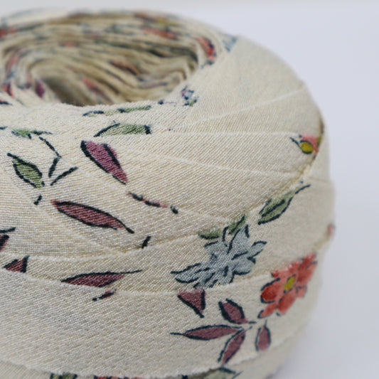 白縮緬草花模様(Y02005044)