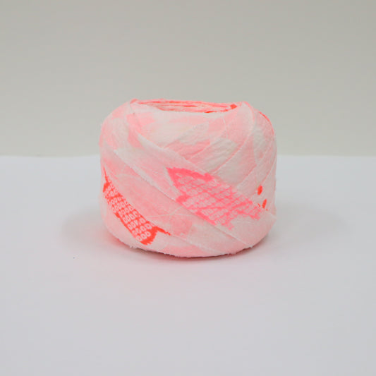 蛍光ピンク鹿子模様の花(Y00000905)