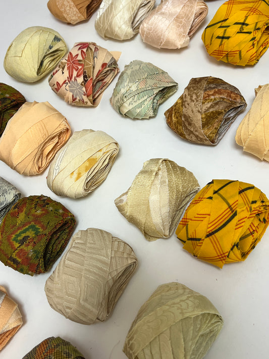 【送料込み】10m×10種ヤーンセット(計100m)| 黄色