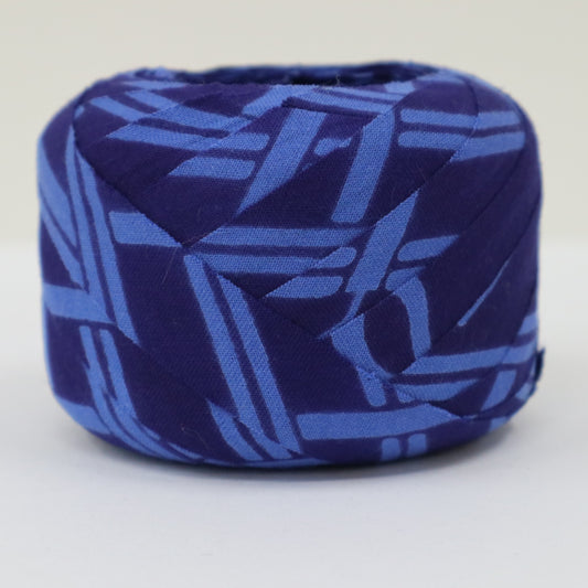 濃紺に紺色の幾何学柄・浴衣(Y02401037)