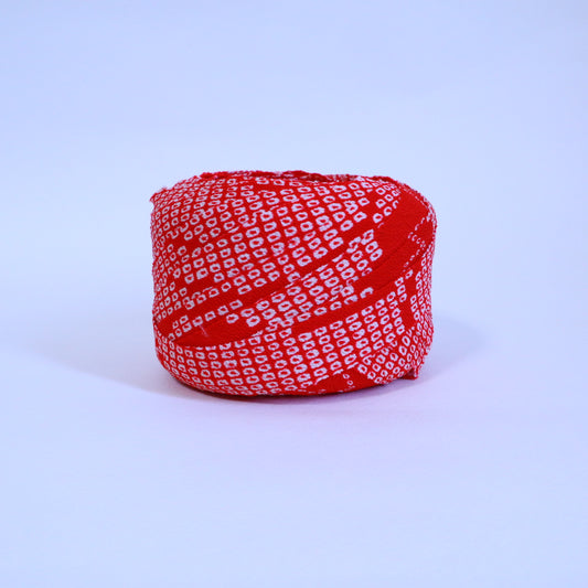 赤の絞り柄・こども着物(Y02507001②)