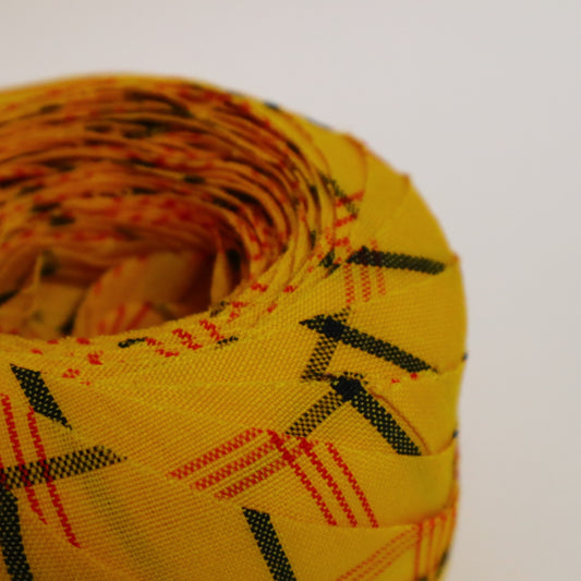 黄色格子柄・ウール(Y02601011)