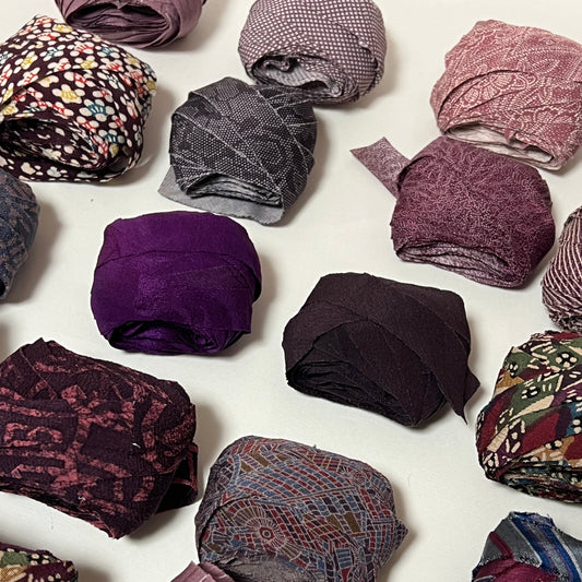 【送料込み】10m×10種ヤーンセット(計100m)| 紫