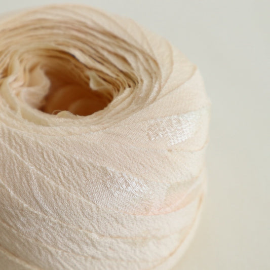 きなり(白)の無地・縮緬(Y02601002)