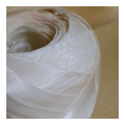 生成に梅柄の花柄長襦袢・化繊(Y02205003)