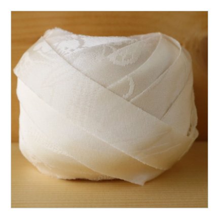 生成に梅柄の花柄長襦袢・化繊(Y02205003)