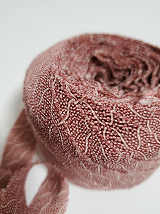 赤に網目紋様(Y00010112)