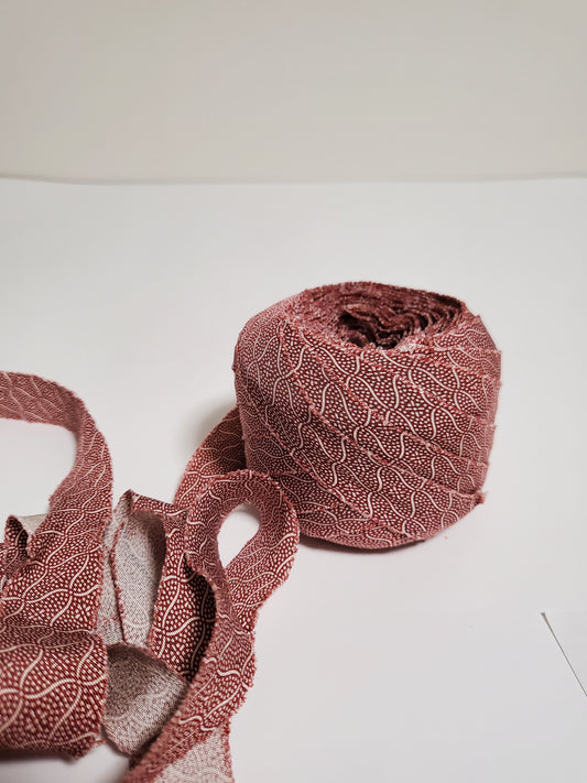 赤に網目紋様(Y00010112)