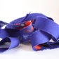 群青色にカラフルな花柄・ウール（Y02311024）