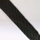 焦げ茶色と黒の縞柄・交織（Y02311033）