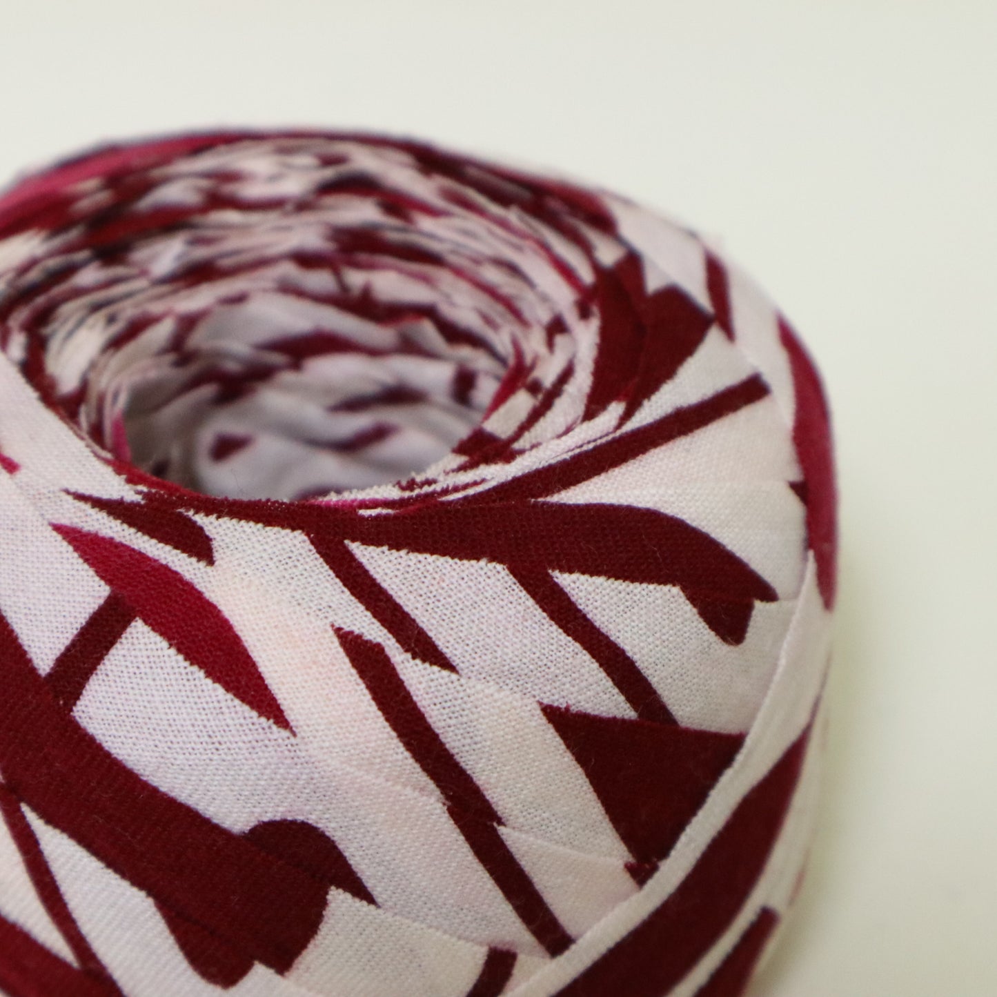 浴衣　白　ワインレッド(Y02511002）