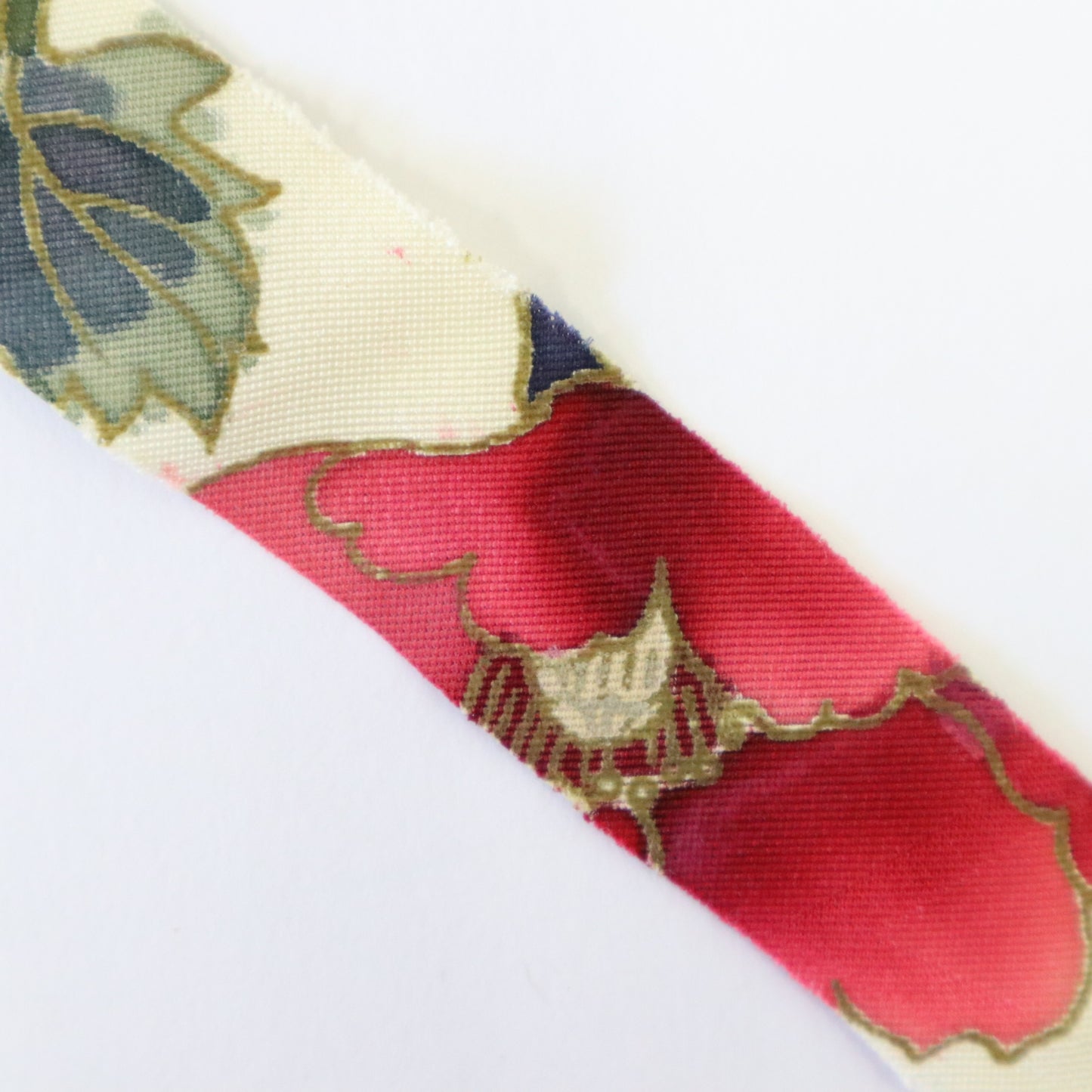 【再販】白カラフル花模様・友禅(Y02205013）