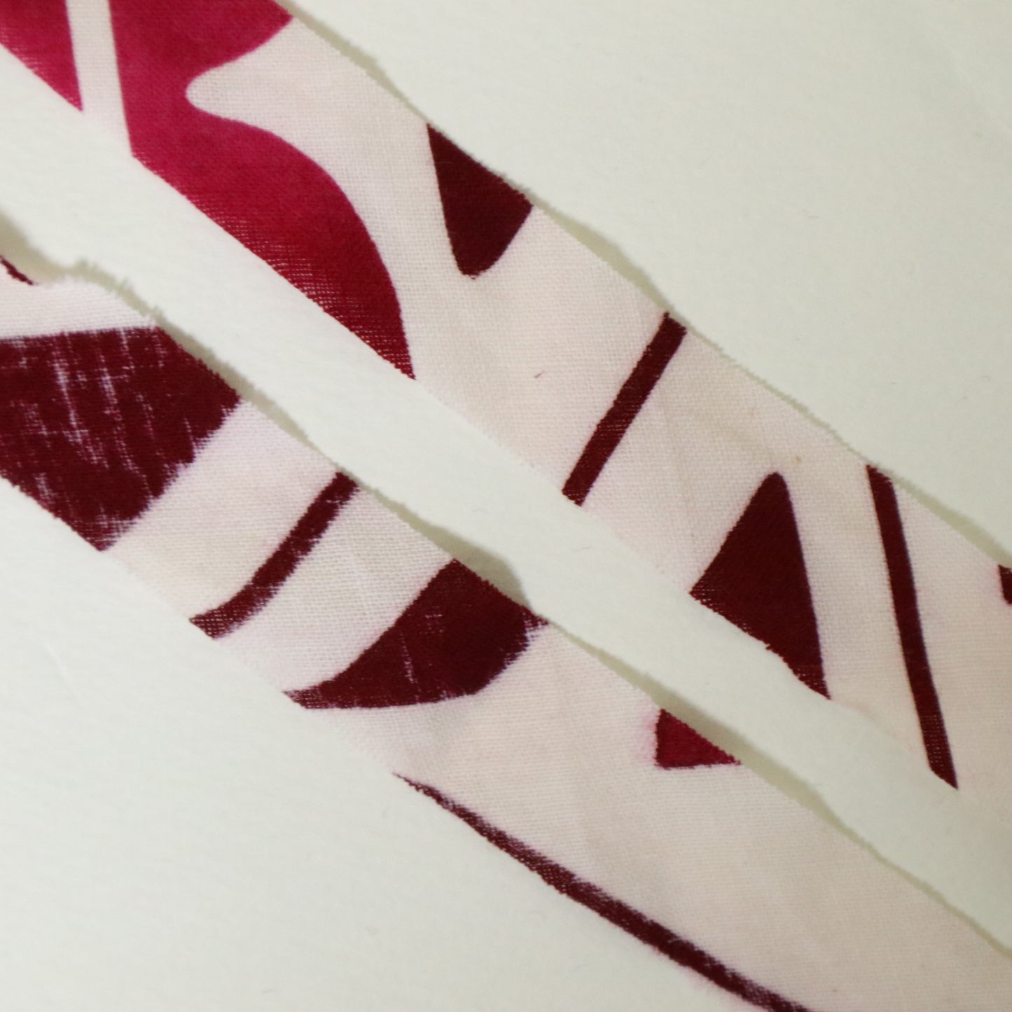 浴衣　白　ワインレッド(Y02511002）