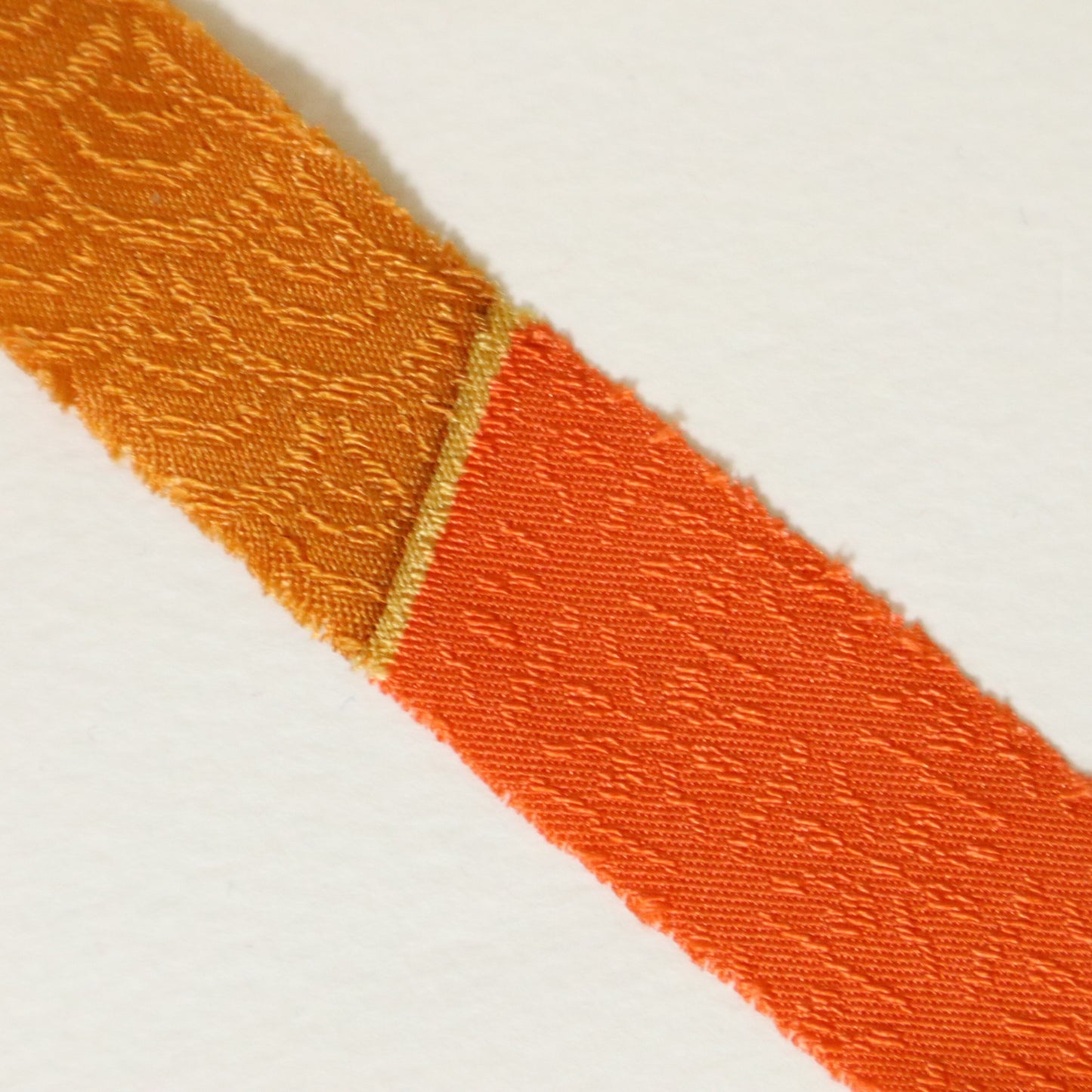 オレンジ　青海波　縮緬(Y02511003）