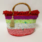 kimonoyarnのボーダー赤フリルbag　|　MSE