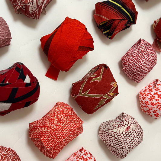 【送料込み】10m×10種ヤーンセット（計100m）|　赤