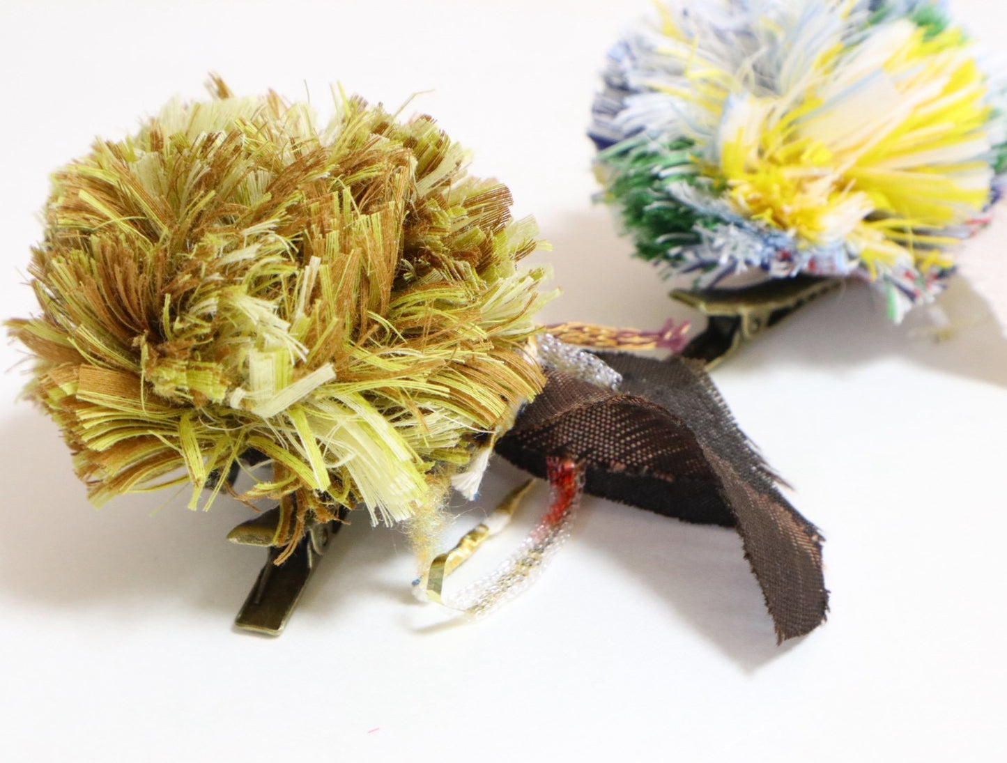 【ボンボンチャーム 】黄色／カラフル　│　Nako.coco　